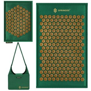 Akupresūras smailes paklājiņš ar spilventiņu masāžai