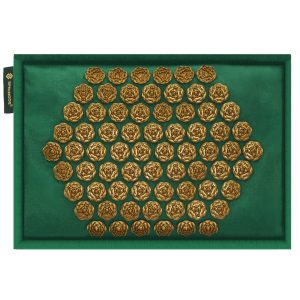 Akupresūras smailes paklājiņš ar spilventiņu masāžai