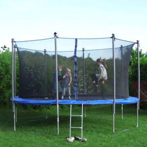 Atsperu pārvalks batutam Springos TP-8FT 244 CM ZILS