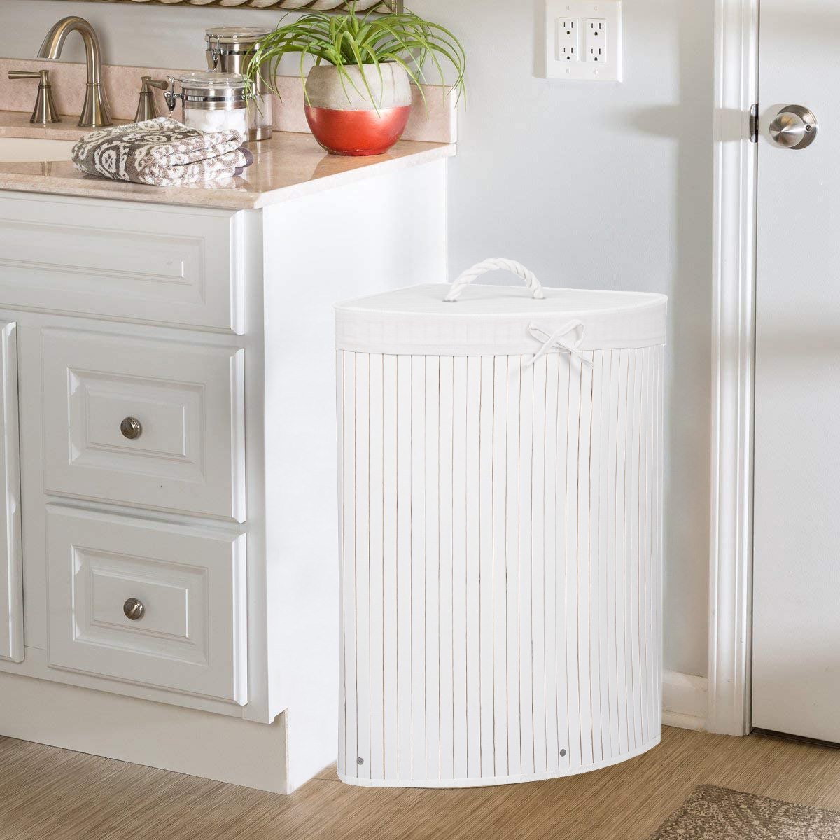 Bambusa veļas grozs Springos HA0065 73l Bambusa veļas grozs Springos HA0065 73l