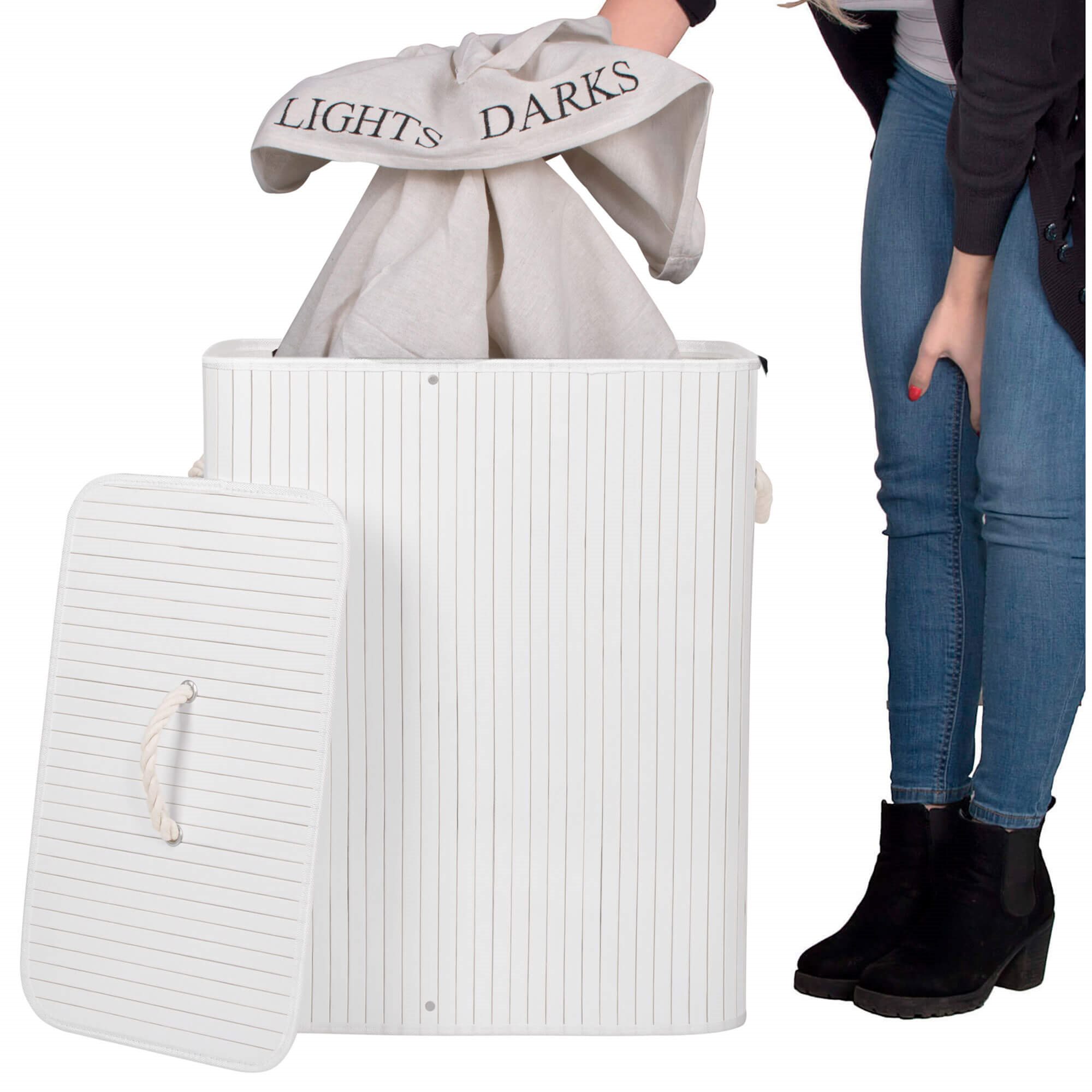 Bambusa veļas grozs Springos HA0069 100l