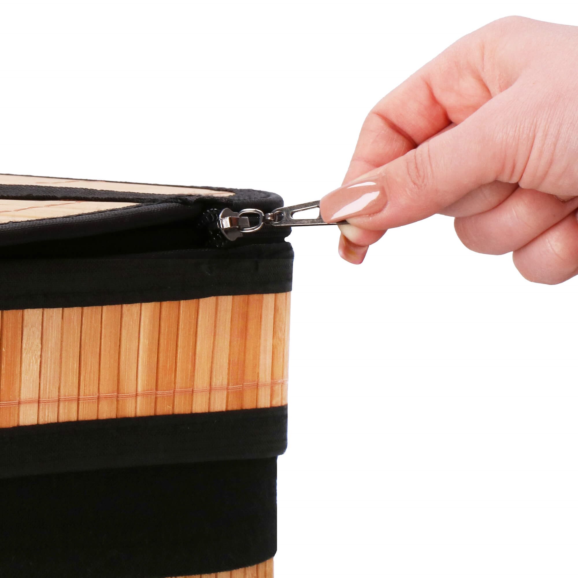 Bambusa veļas grozs Springos HA0157 72l Bambusa veļas grozs Springos HA0157 72l