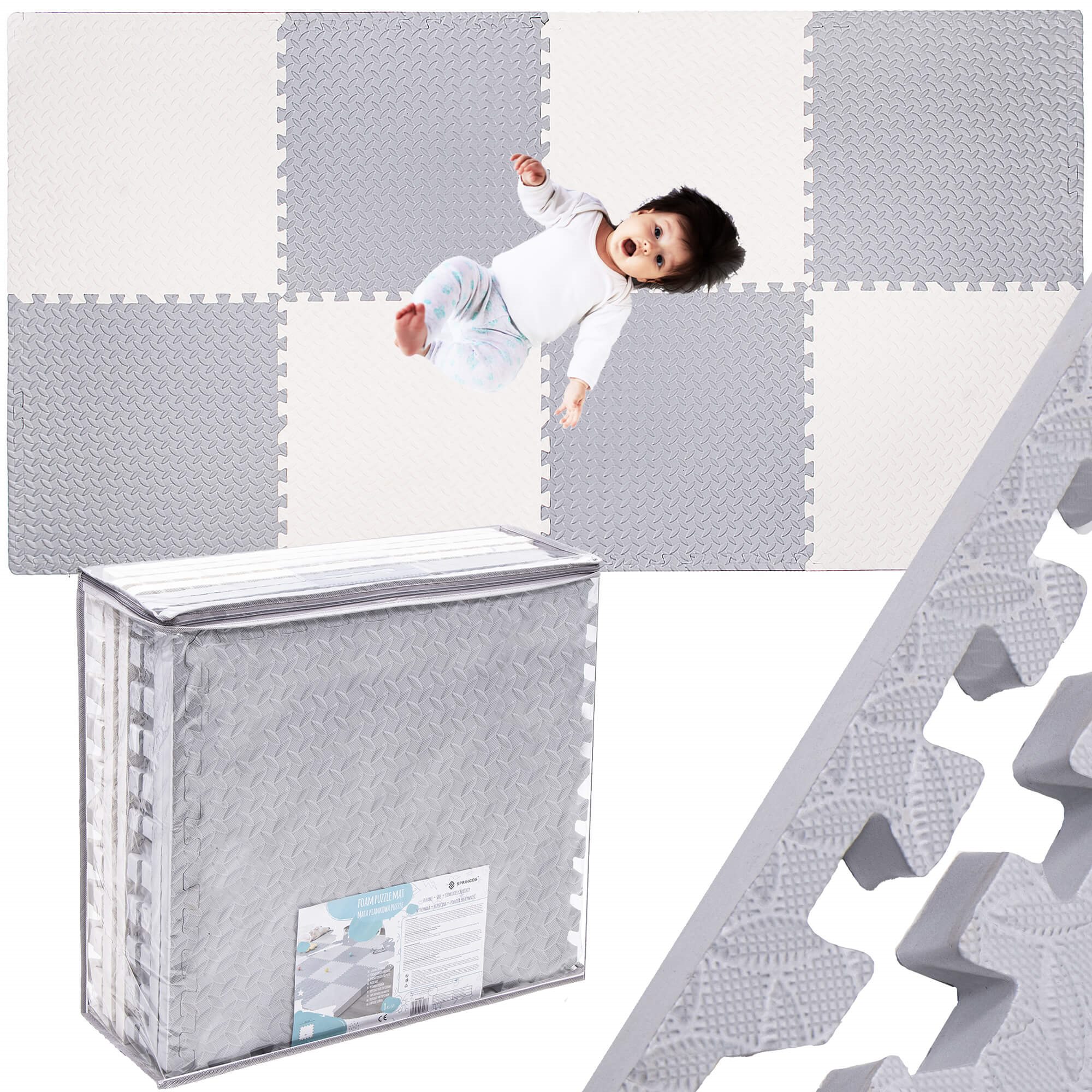 Bērnu putu paklājiņš - Puzzle Springos FM0032 235x121 cm Bērnu putu paklājiņš - Puzzle Springos FM0032 235x121 cm