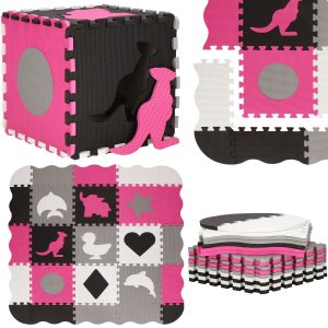 Bērnu putu paklājs - Puzle Springos FM0015 120x120cm