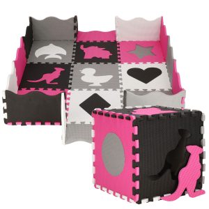 Bērnu putu paklājs - Puzle Springos FM0015 120x120cm