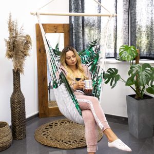 Brazīlijas šūpuļtīkls ar spilveniem Springos HM049 130x100cm