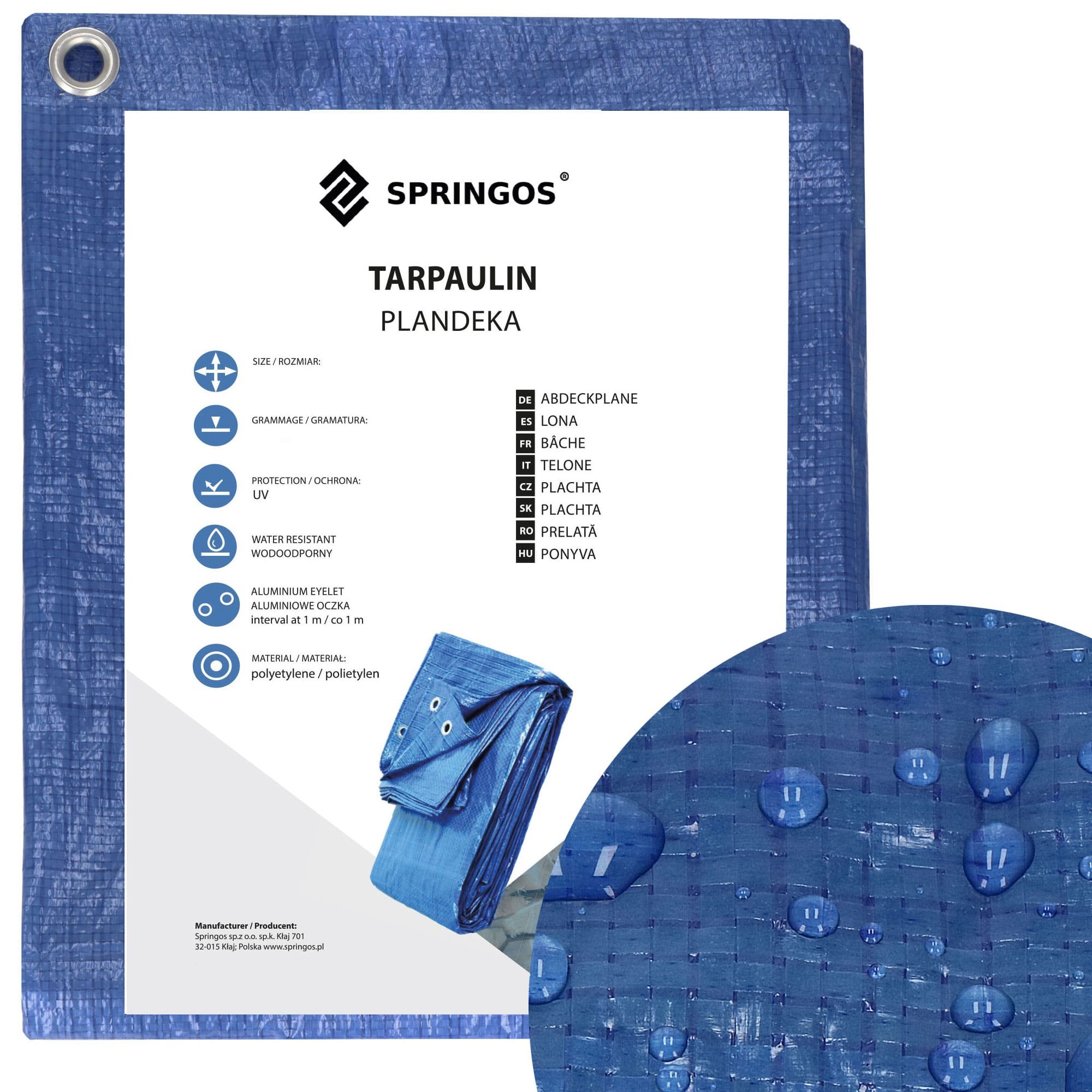 Brezents Springos GA2122 3x3m 60 g/m2