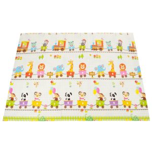 Divpusēja saliekama putu paklājiņš bērniem Springos KM0022