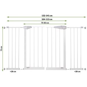 Drošības barjera Springos SG0001AA 76-141 cm