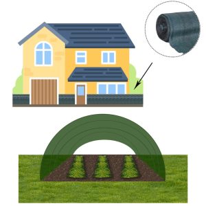 Ēnošanas tīkls Springos SN0046 140g/m2 1x50m zaļš