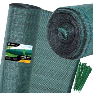 Ēnošanas tīkls Springos SN0046 140g/m2 1x50m zaļš
