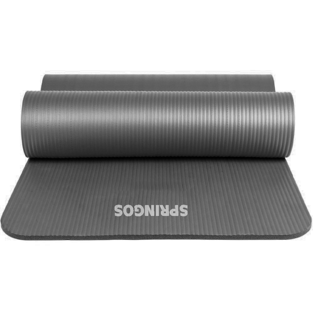 Jogas paklājiņš Springos YG0001 180 cm pelēks