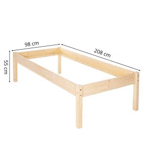 Koka gulta Springos BD004 200x90 cm
