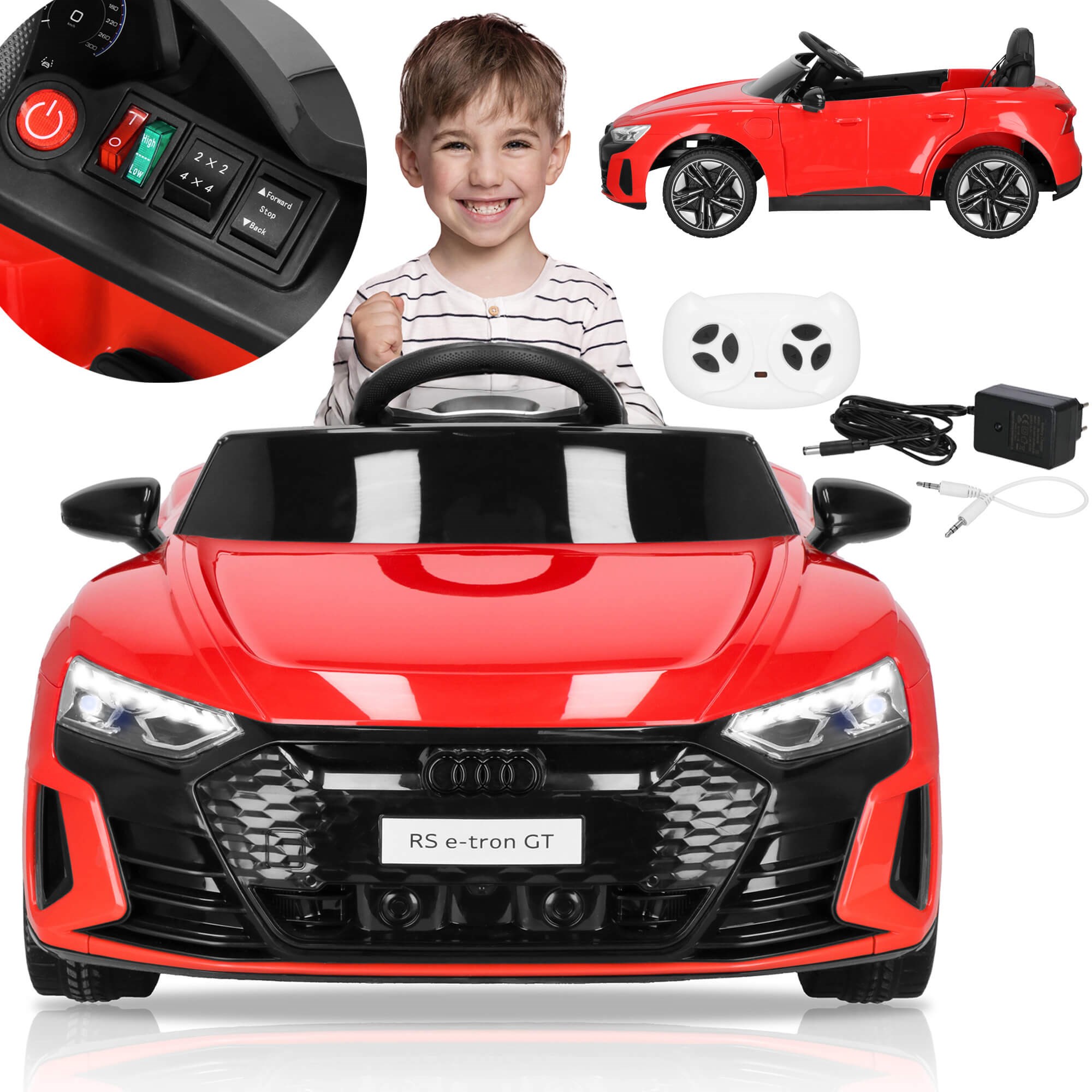 Mašīnīte ar akumulatoru Audi elektriskais bērnu auto rotaļlieta ar pulti Springos KC0013 Mašīnīte ar akumulatoru Audi elektriskais bērnu auto rotaļlieta ar pulti Springos KC0013