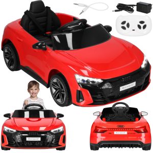 Mašīnīte ar akumulatoru Audi elektriskais bērnu auto rotaļlieta ar pulti Springos KC0013