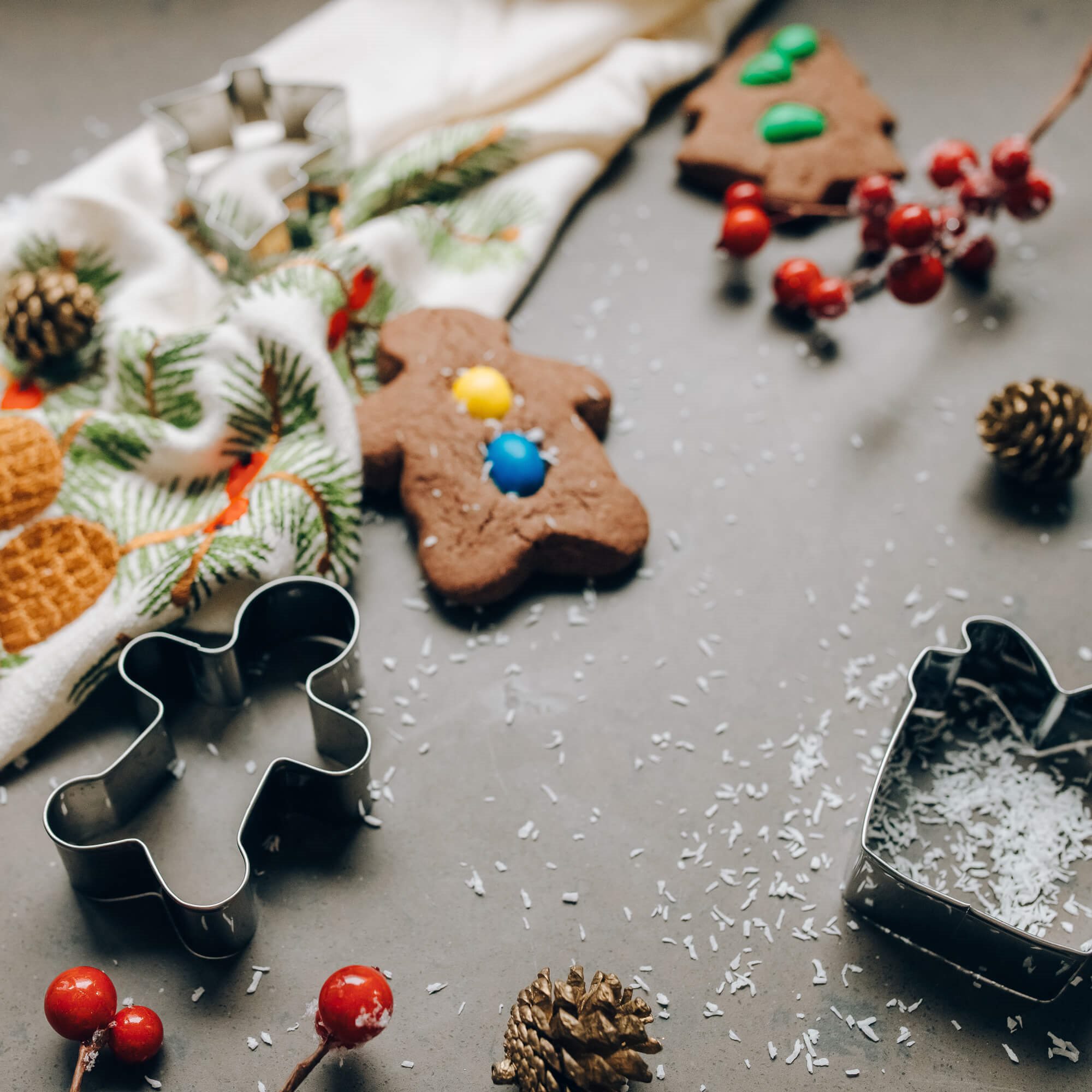 Metāla Ziemassvētku cepumu formiņas Springos KI0121 10 gab. piparkūku griezēji Metāla Ziemassvētku cepumu formiņas Springos KI0121 10 gab. piparkūku griezēji