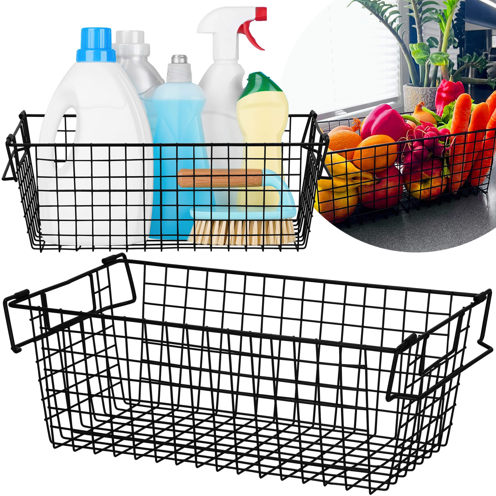 Metāla glabāšanas grozs Springos KI0145 41x17x15 cm Metāla glabāšanas grozs Springos KI0145 41x17x15 cm