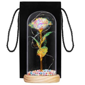 Mūžīgā roze stiklā Springos HA5159