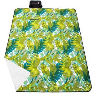 Piknika sega Springos PM041 200x200 cm tūrisma paklājs zaļos toņos