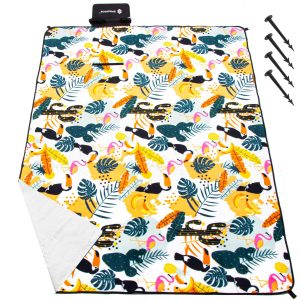 Piknika sega Springos PM042 150x200 cm tūrisma paklājs multikrāsu