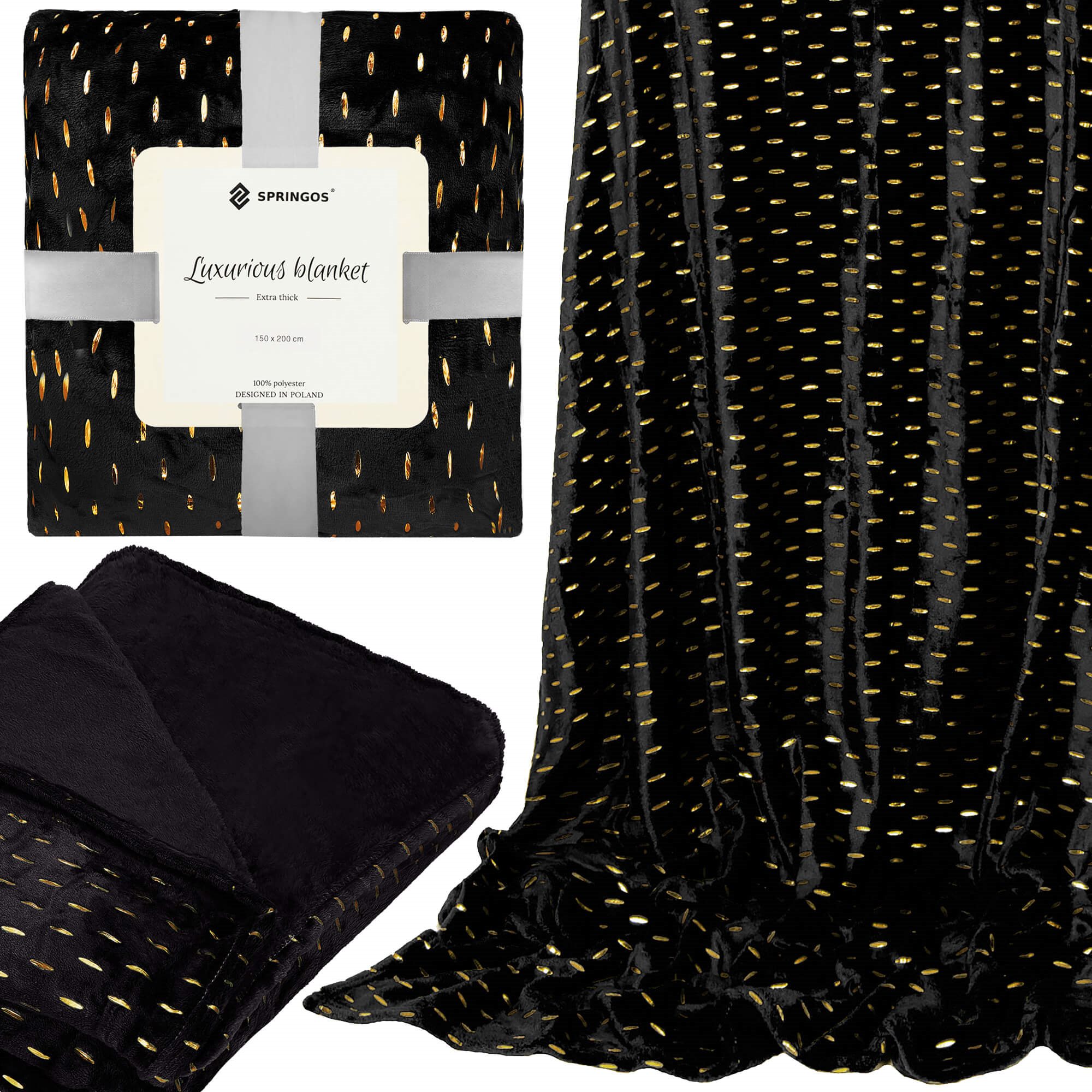 Pleds Springos HA7303 150 x 200 cm Pleds Springos HA7303 150 x 200 cm