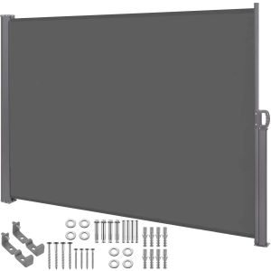 Sānu markīze Springos AW0002 300x160 cm grafīta krāsā