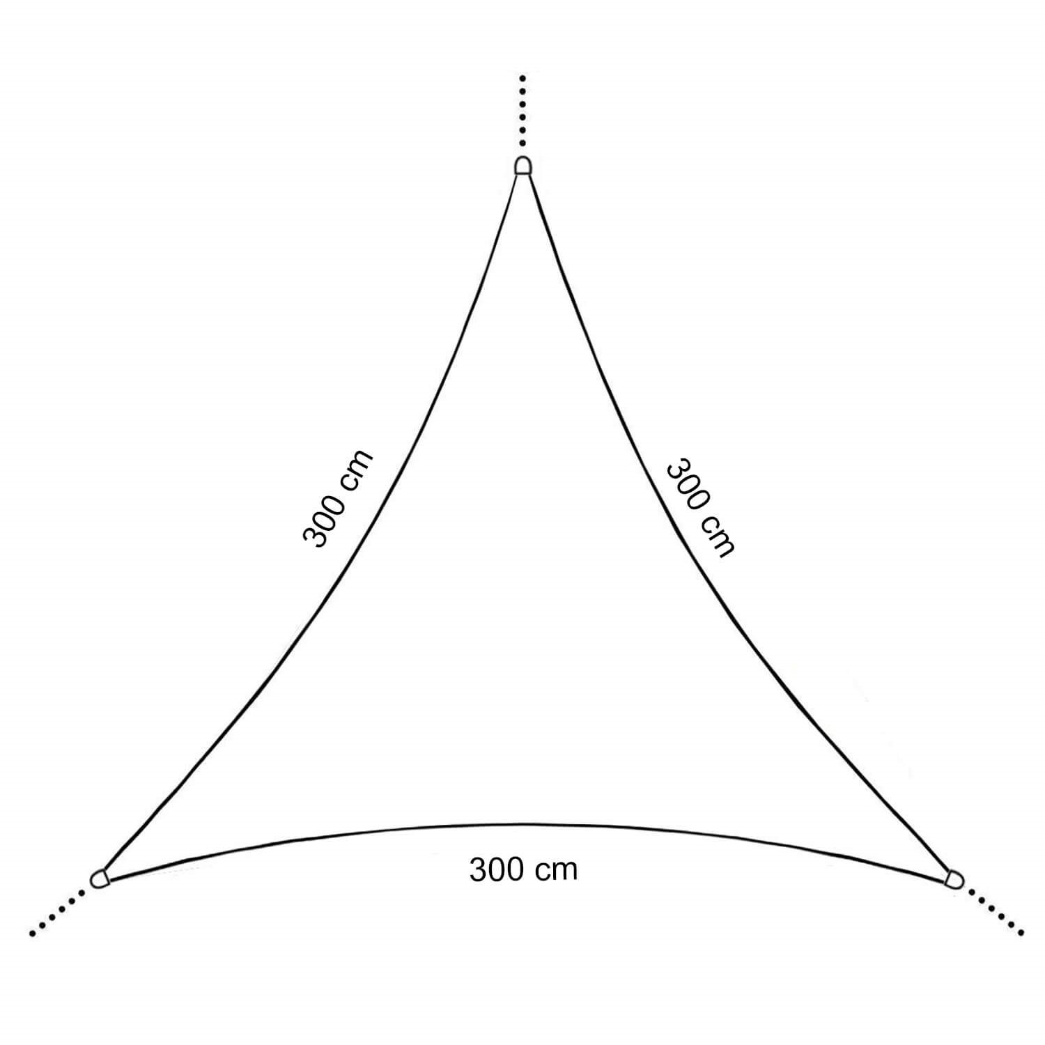 Saules bura Springos SN1057 3 x 3  x 3m gaiši pelēka Saules bura Springos SN1057 3 x 3  x 3m gaiši pelēka