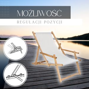 Šezlongs ar roku balstiem Springos DC006 OXFORD03 gaiši pelēks