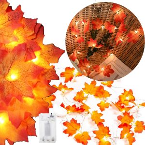 Springos gaismas dekorācija 20 LED lapas CL4064