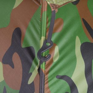 Telts tūrisma 2-vietīga Springos PT010 kamuflāžas ar moskītu tīklu un UV filtru