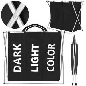 Veļas grozs Springos HA0100 3 nodalījumi.