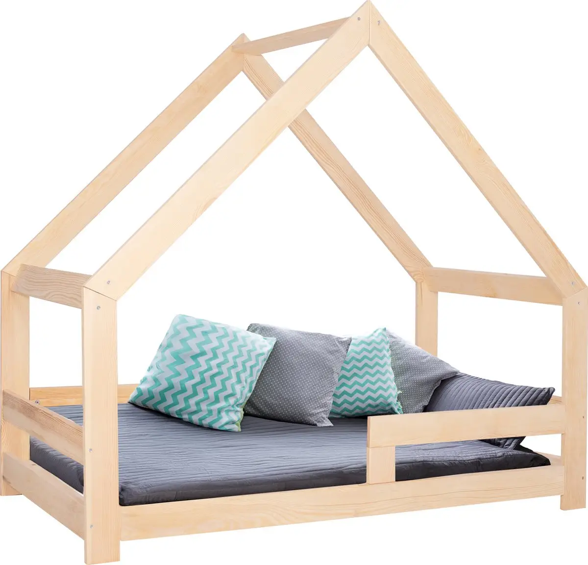 Bērnu gulta ar margām Springos BD007 160x80cm