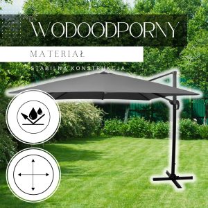 Dārza lietussargs Springos GU0050 300 X 300 CM