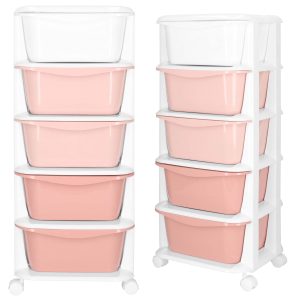 Mobilā skapīša ratiņi ar 5 atvilktnēm Springos HA0211