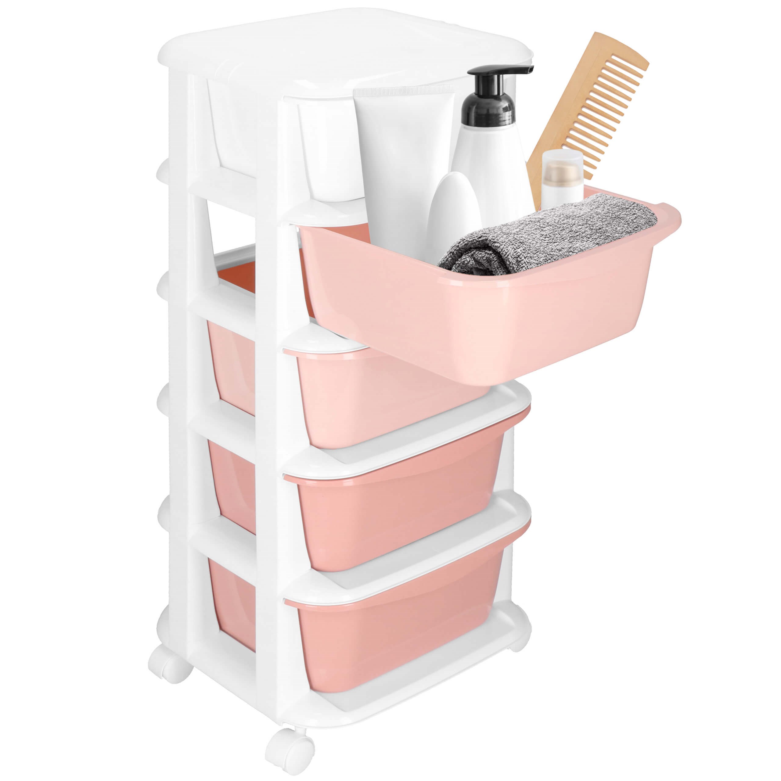 Mobila-skapisa-ratini-ar-5-atvilktnem-Springos-HA0211-3 Mobilais skapītis ar 5 atvilktnēm uz riteņiem Springos HA0211 - Image 1