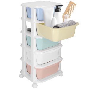 Springos HA0213 Mobilā skapīte ar 5 atvilktnēm uz ritentiņiem