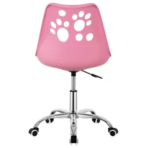 Bērnu rakstāmgalda krēsls, regulējams grozāms krēsls ar riteņiem bērnu mācībām, Springos HF0038 - Image 6
