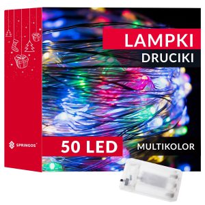 Akumulatora lampiņas Springos CL0017 50 Led