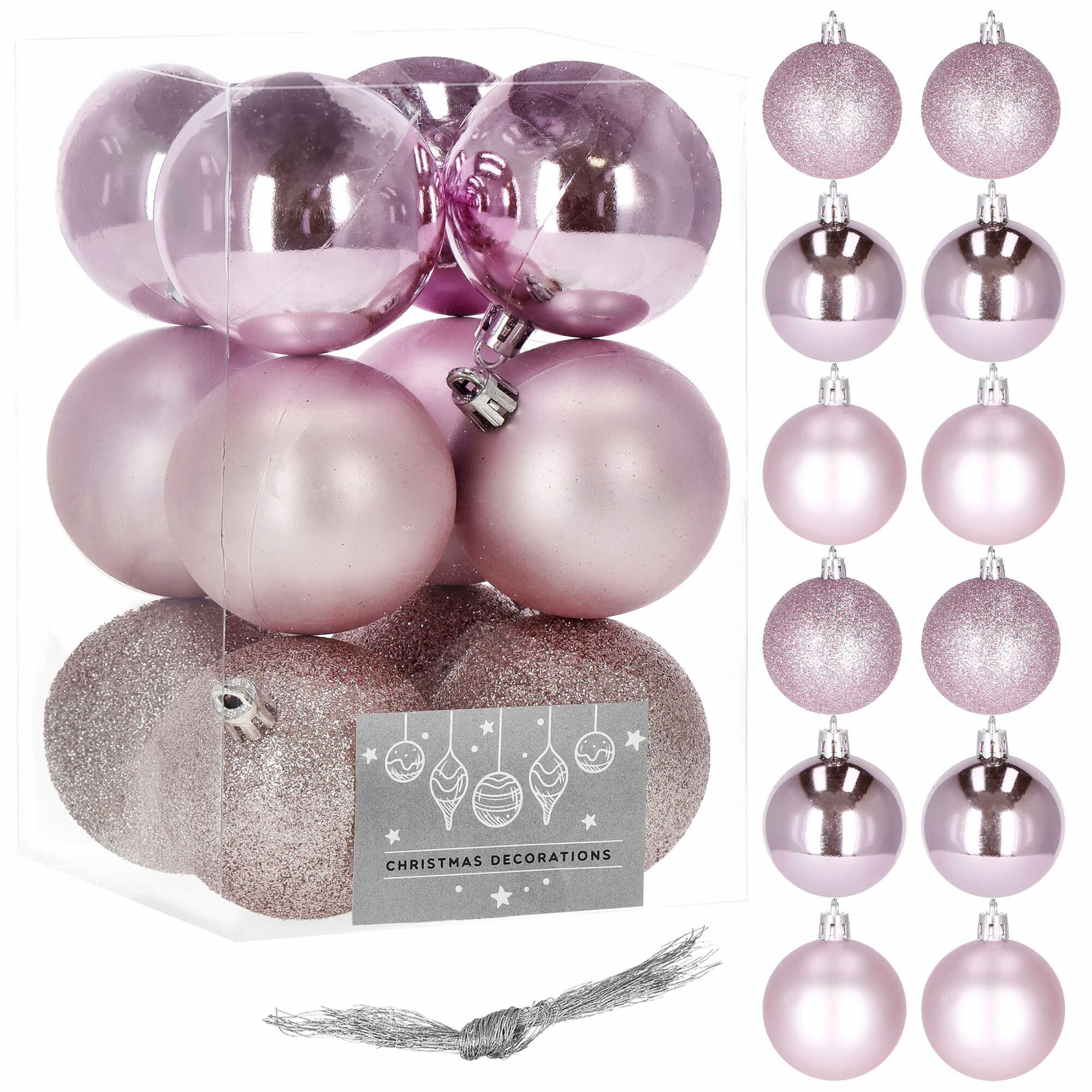 CA0120 ZIEMASSVĒTKU BALLES 6 CM 12 GAB. CA0120 ZIEMASSVĒTKU BALLES 6 CM 12 GAB.