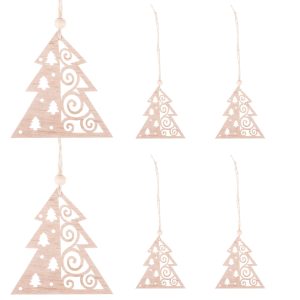 CA0662 KOKA ORNAMENTS 6 GAB (ZIEMASSVĒTKU EGLĪTE)