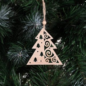 CA0662 KOKA ORNAMENTS 6 GAB (ZIEMASSVĒTKU EGLĪTE)