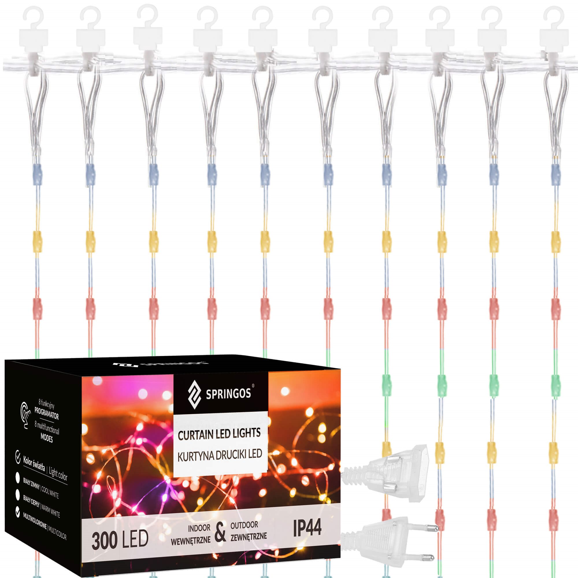 Gaismas aizkars Springos CL0335 300 LED