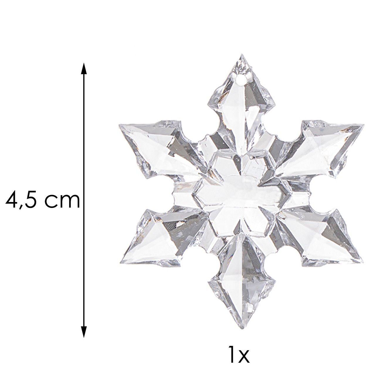 Kristāla Ziemassvētku rotājums sniegpārsla Springos CA0078 Kristāla Ziemassvētku rotājums sniegpārsla Springos CA0078