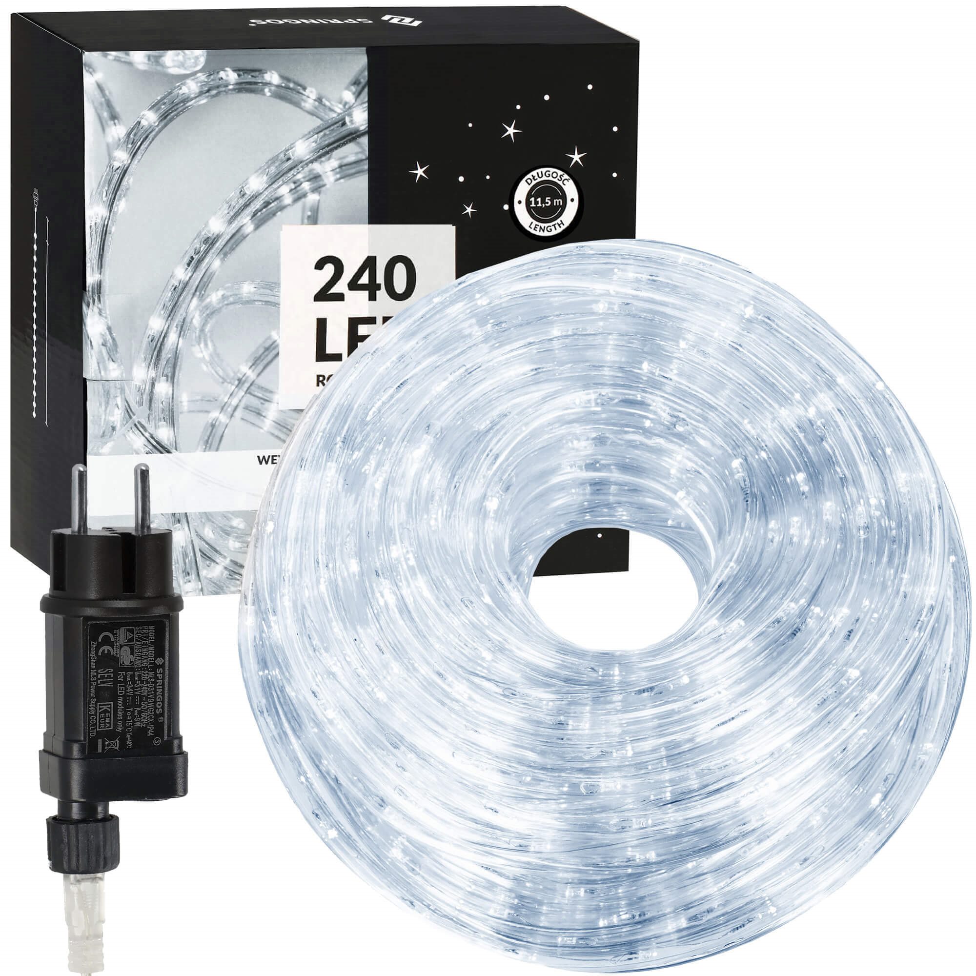 LED gaismas šļūtene 240 Springos CL4114 auksti balta 11