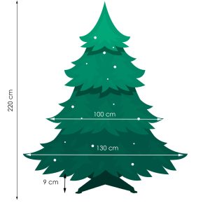 Mākslīga Ziemassvētku eglīte Springos CT0056 220cm