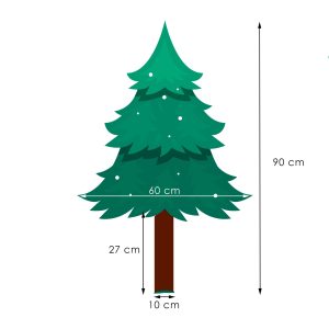 Mini ziemassvēku elge Springos  CT0140 90cm