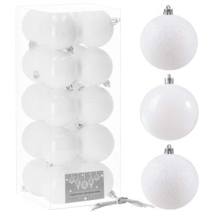 Ziemassvētku bumbiņas Springos CA0088 8cm 20gab