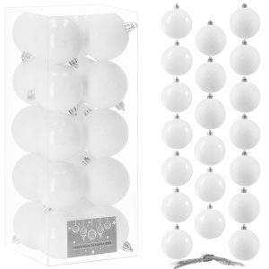 Ziemassvētku bumbiņas Springos CA0088 8cm 20gab