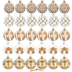 Ziemassvētku bumbiņas Springos CA0865 6cm 30gab
