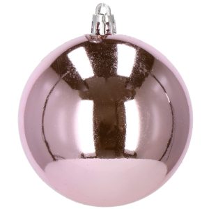Ziemassvētku bumbiņas Springos CA0875 30 gab rozā 8 cm komplekts
